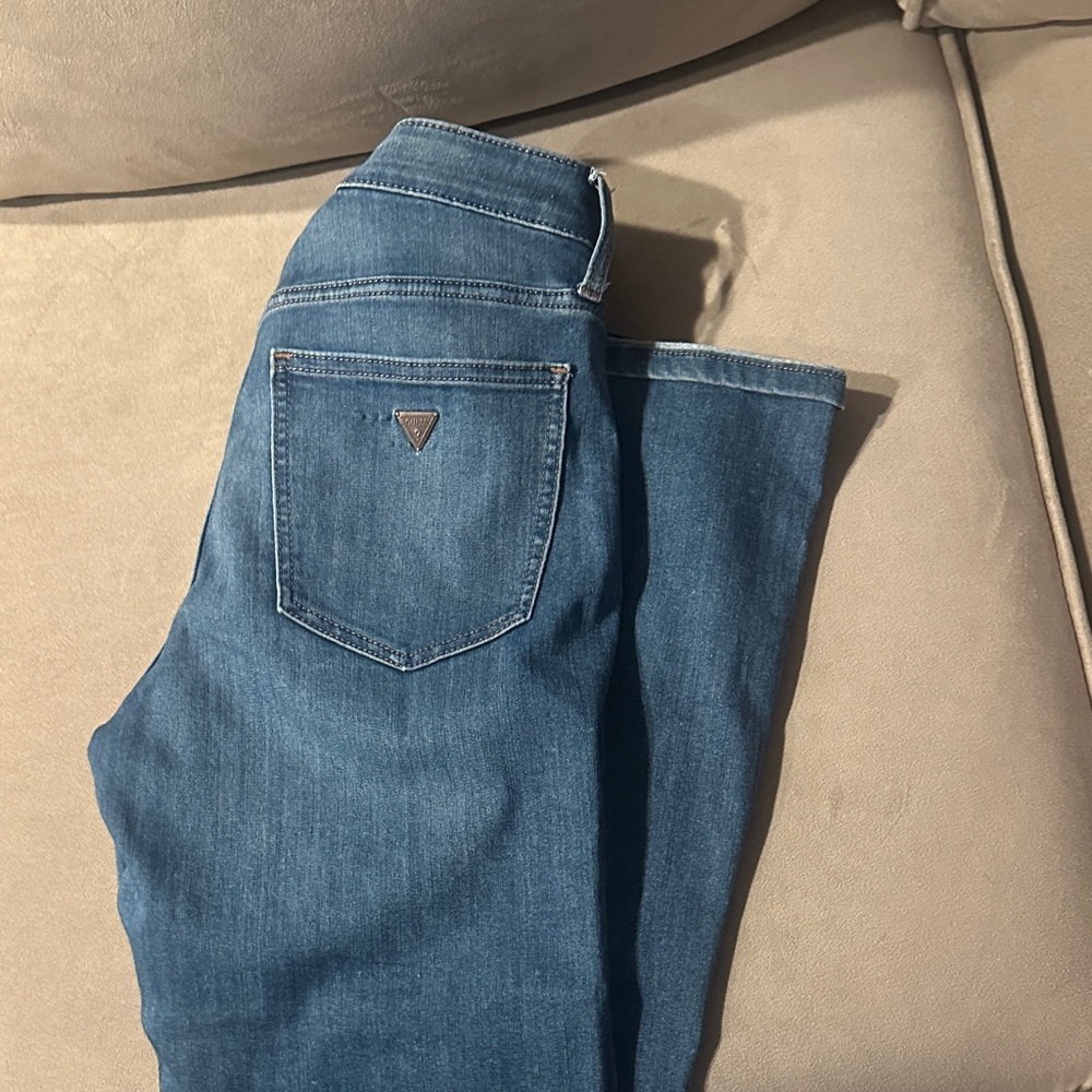 Guess Women's Classic Blue Straight Leg Jeans